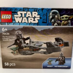 LEGO® 75436 Der Mandalorianer und Grogu auf ihrem Speeder Bike™ mit OVP & Anleitung NEU