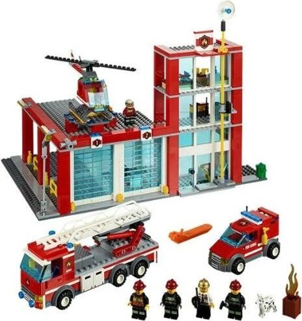 LEGO® 60004 Feuerwehr-Hauptquartier mit Anleitung